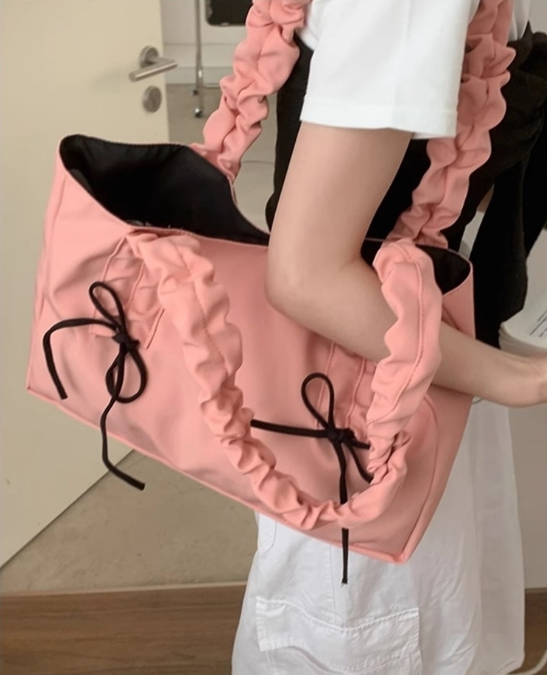 ドロストリボンフリルトートバッグ | 詳細画像6