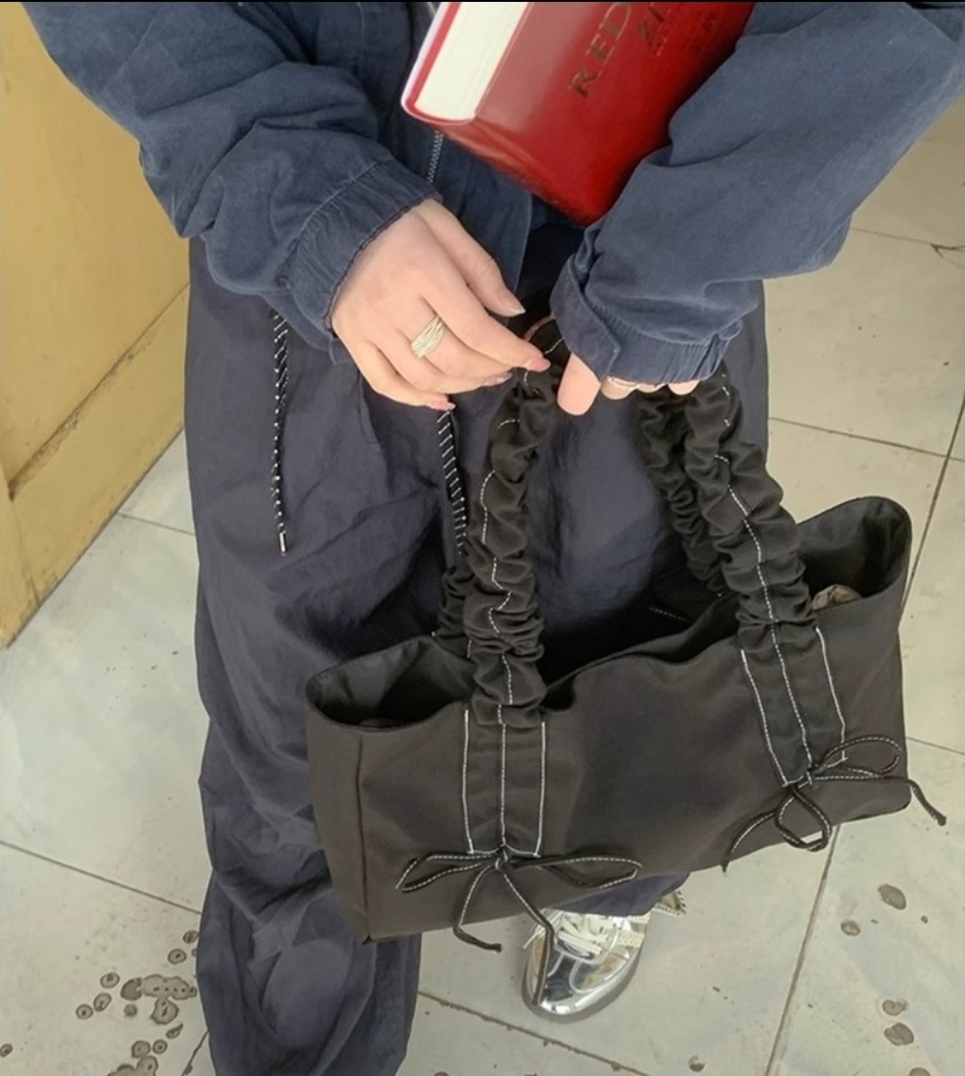 ドロストリボンフリルトートバッグ | 詳細画像8