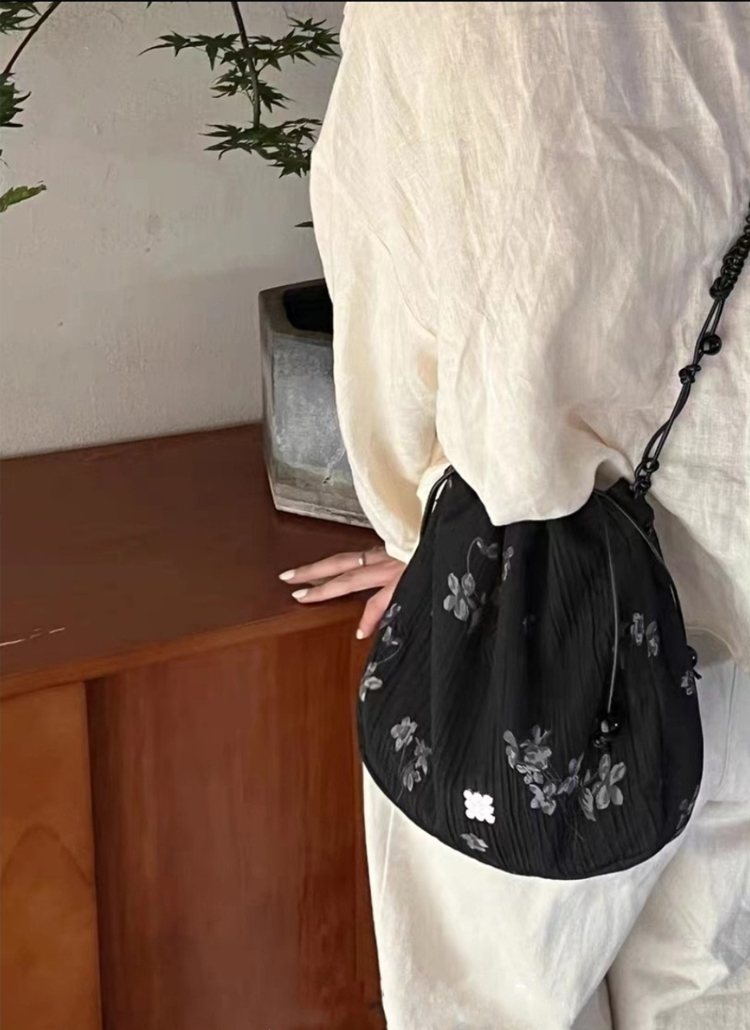 花柄ビーズドロストショルダーバッグ | レディースファッション通販
