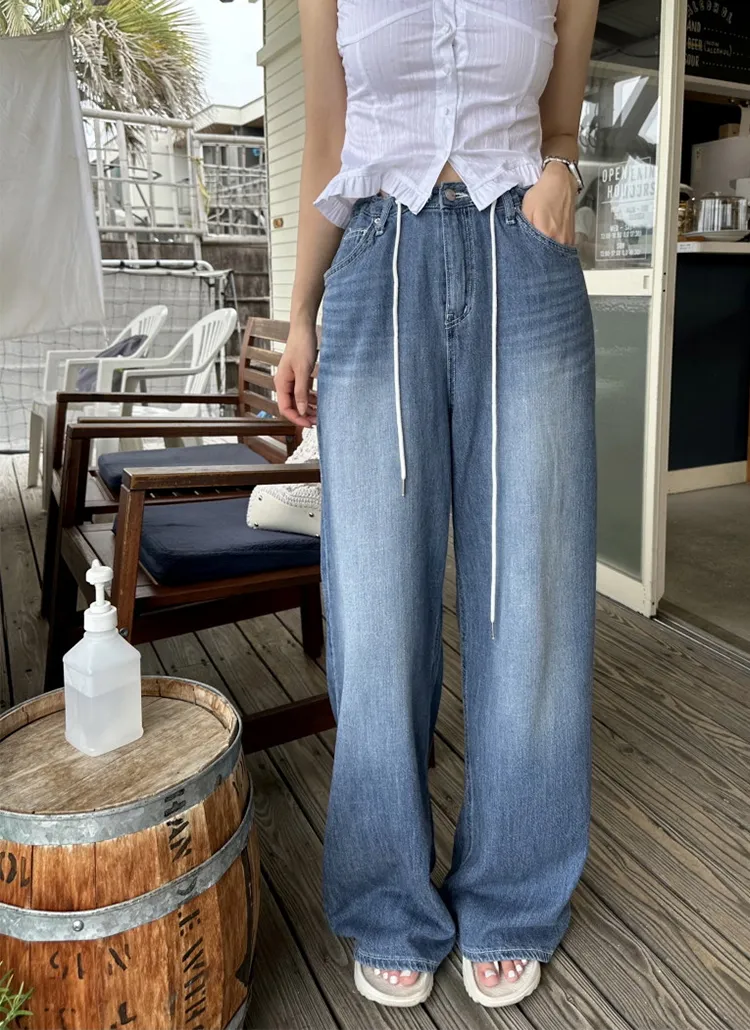 サマーコードワイドデニムパンツ | yefit | 詳細画像1