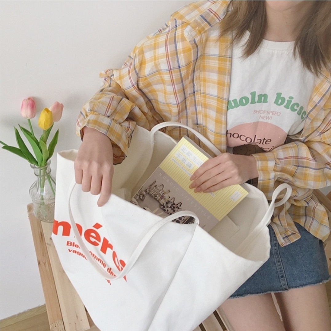 mérciロゴビッグトートバッグ | 詳細画像3