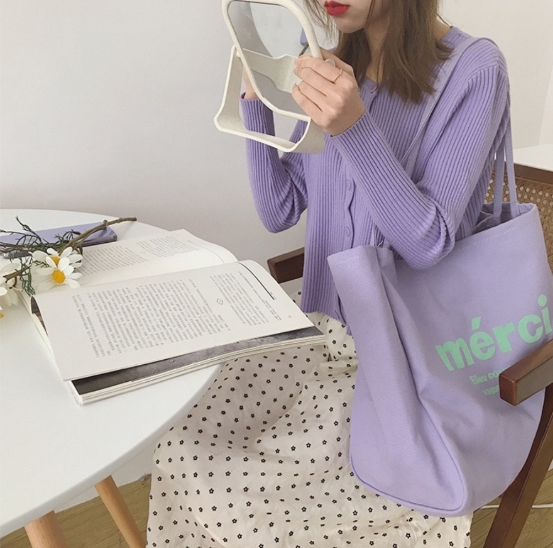 mérciロゴビッグトートバッグ | 詳細画像4