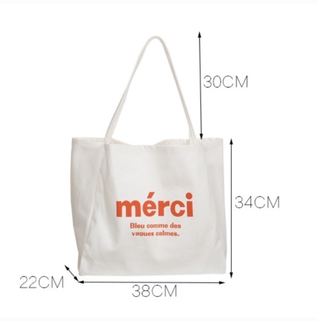 mérciロゴビッグトートバッグ | 詳細画像6
