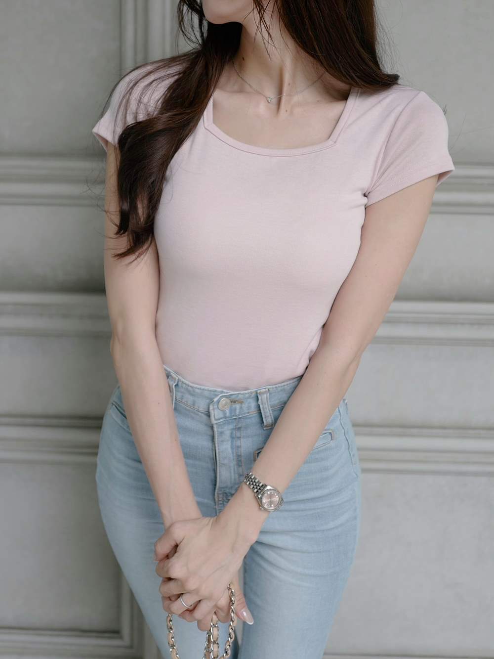 2TYPEクロップド半袖Tシャツ | 詳細画像4