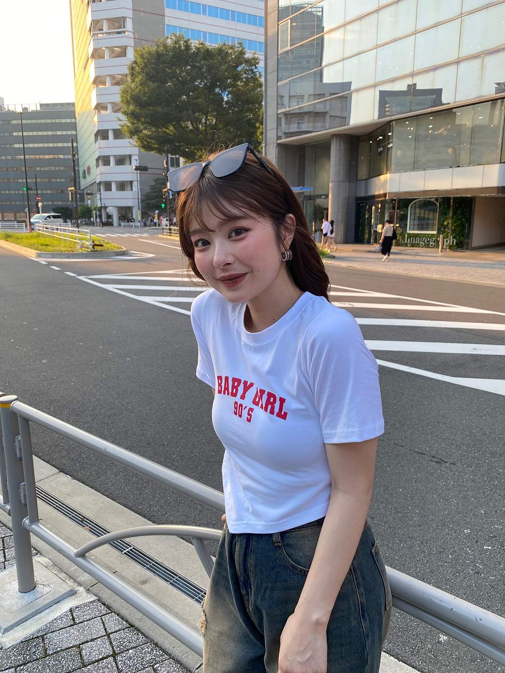 VカットレタリングクロップドTシャツ | 詳細画像18
