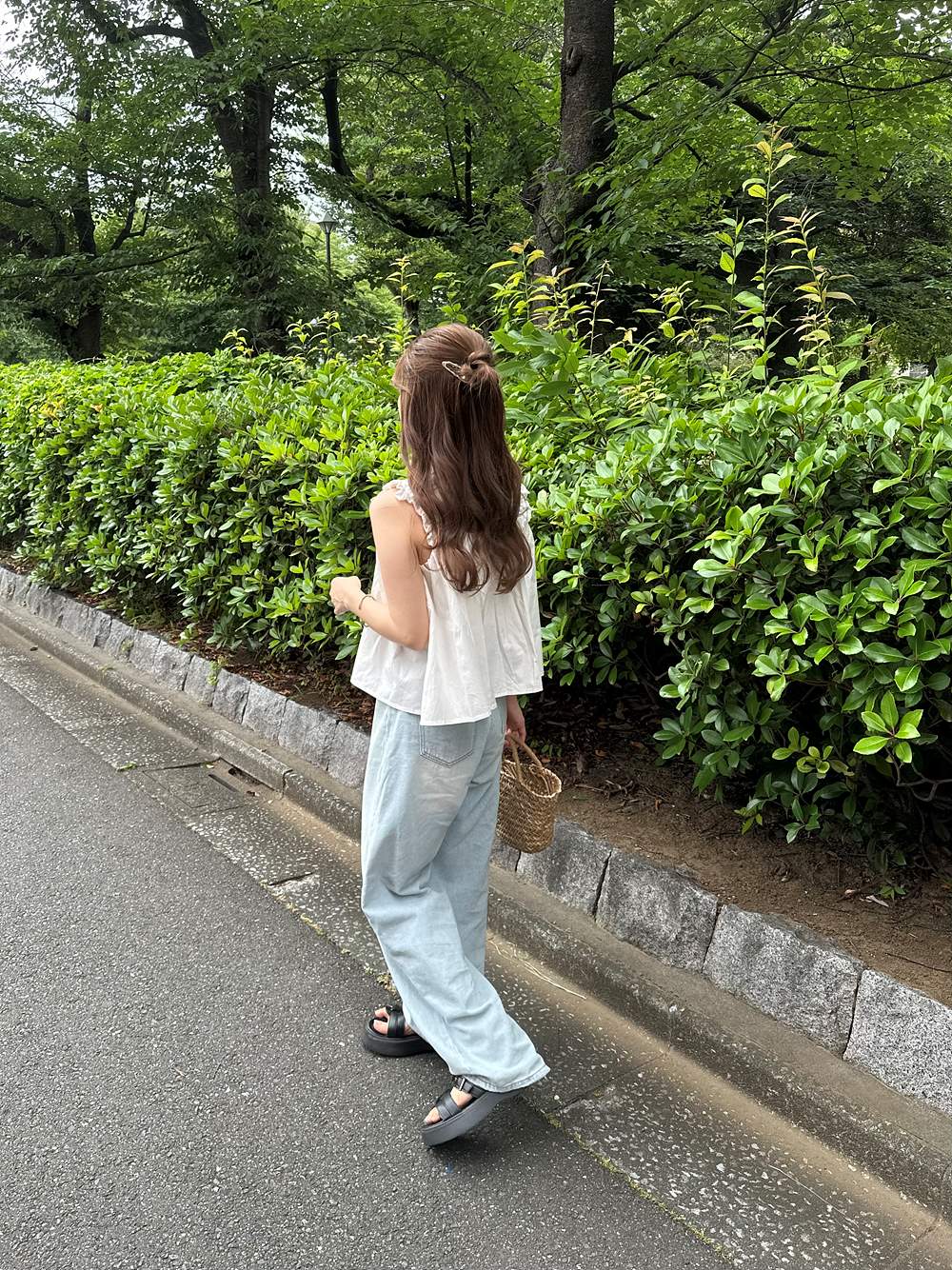 ライトブルーワイドデニムパンツ | 詳細画像18