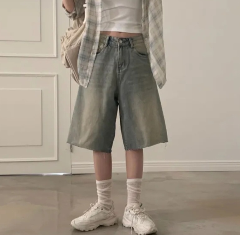 カットオフワイドハーフデニムパンツ | 詳細画像2