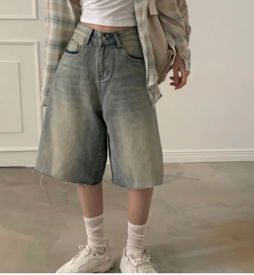 カットオフワイドハーフデニムパンツ | 詳細画像3