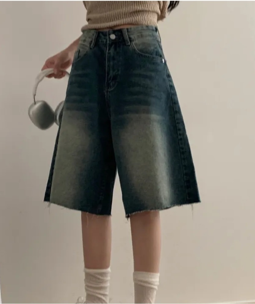 カットオフワイドハーフデニムパンツ | 詳細画像5