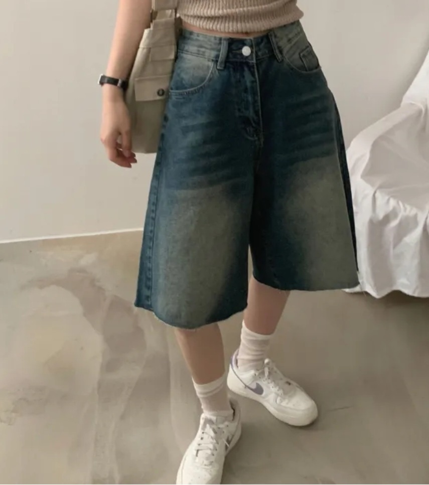 カットオフワイドハーフデニムパンツ | 詳細画像6