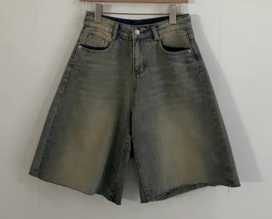 カットオフワイドハーフデニムパンツ | 詳細画像8