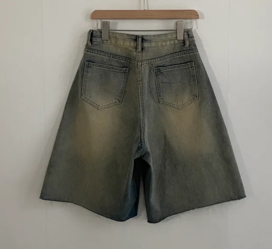 カットオフワイドハーフデニムパンツ | 詳細画像9