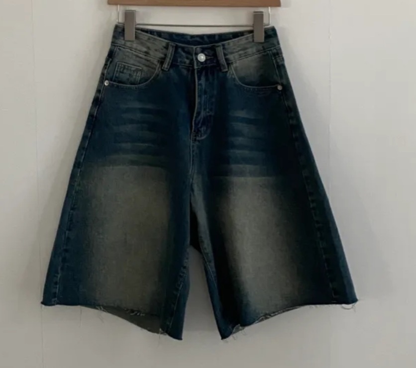 カットオフワイドハーフデニムパンツ | 詳細画像10