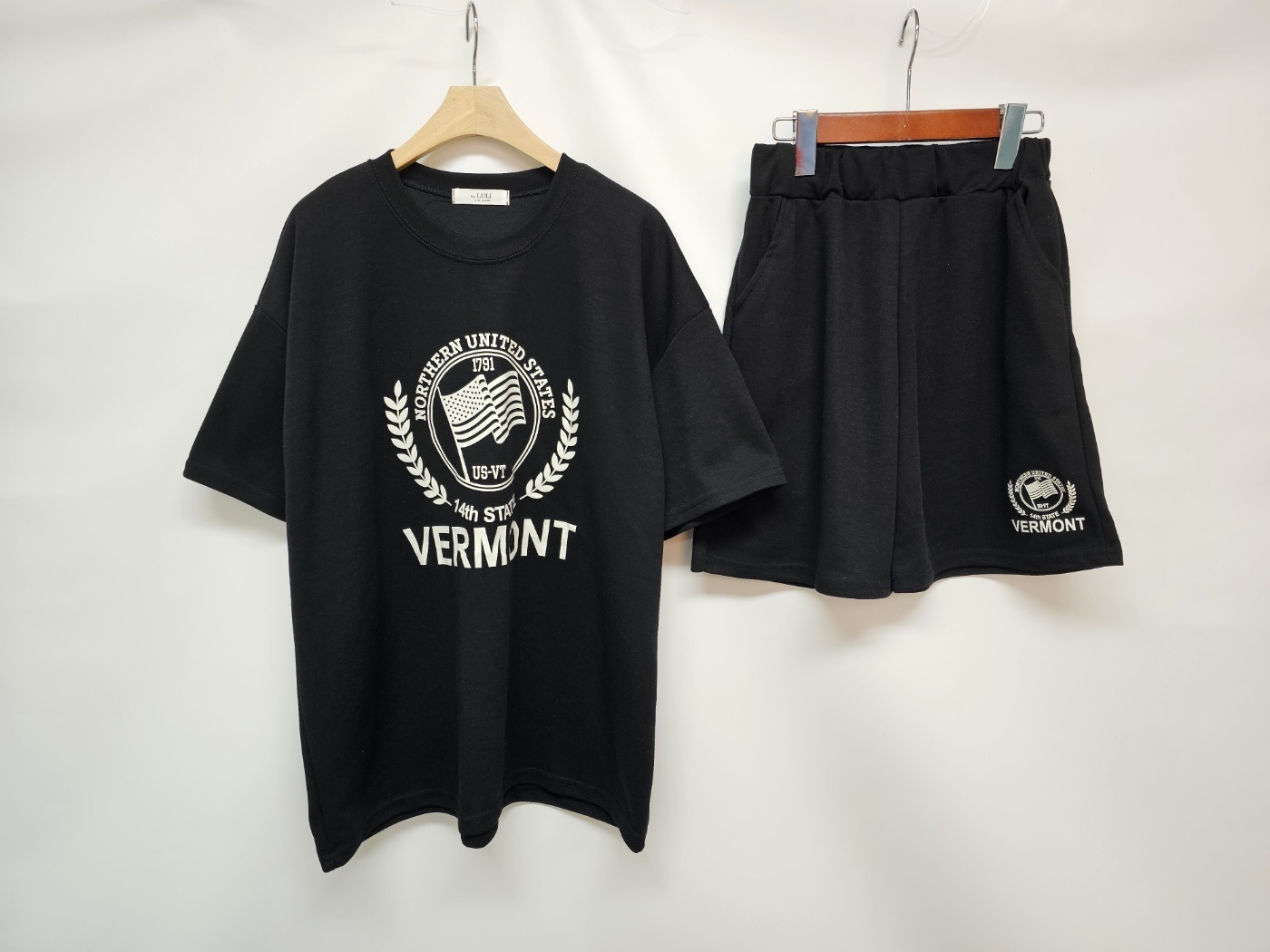 VERMONTプリント半袖Tシャツ&ウエストゴムハーフパンツSET | 詳細画像14