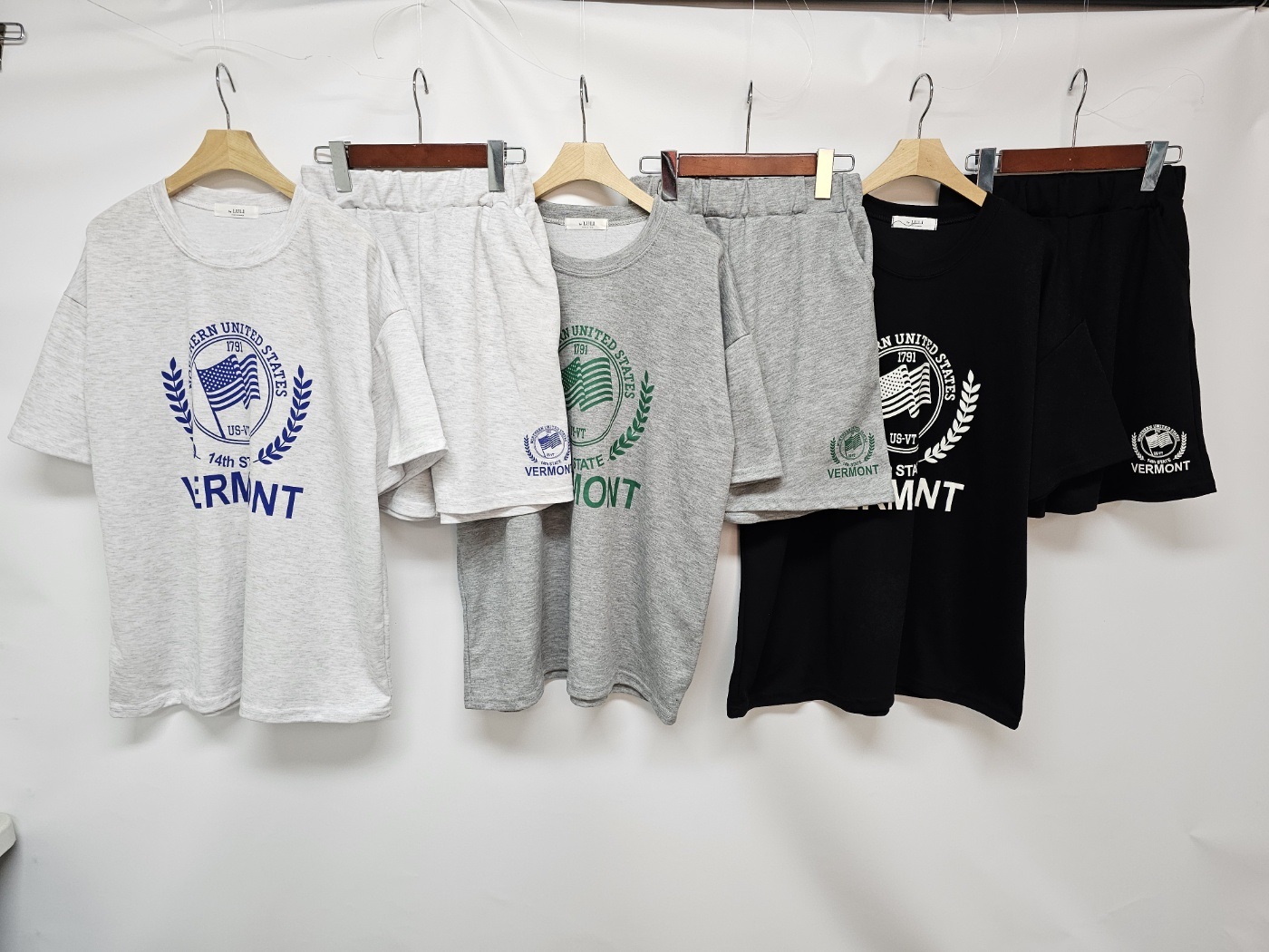 VERMONTプリント半袖Tシャツ&ウエストゴムハーフパンツSET | 詳細画像15