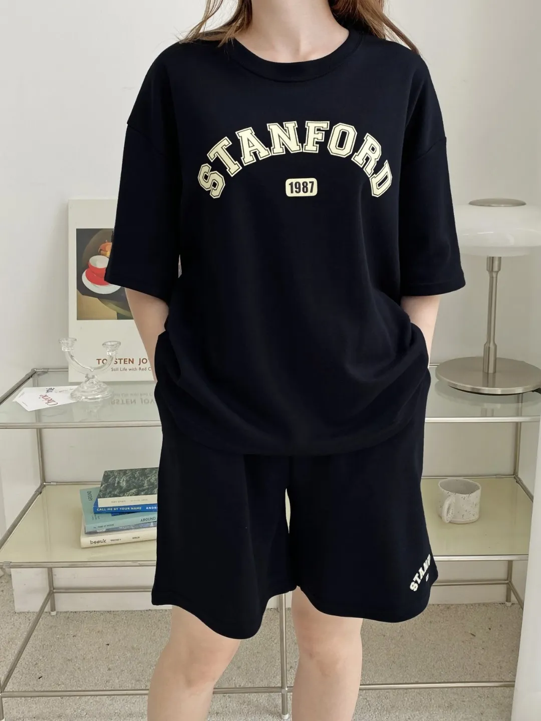 STANDARD半袖Tシャツ&ウエストゴムハーフパンツSET | 詳細画像1