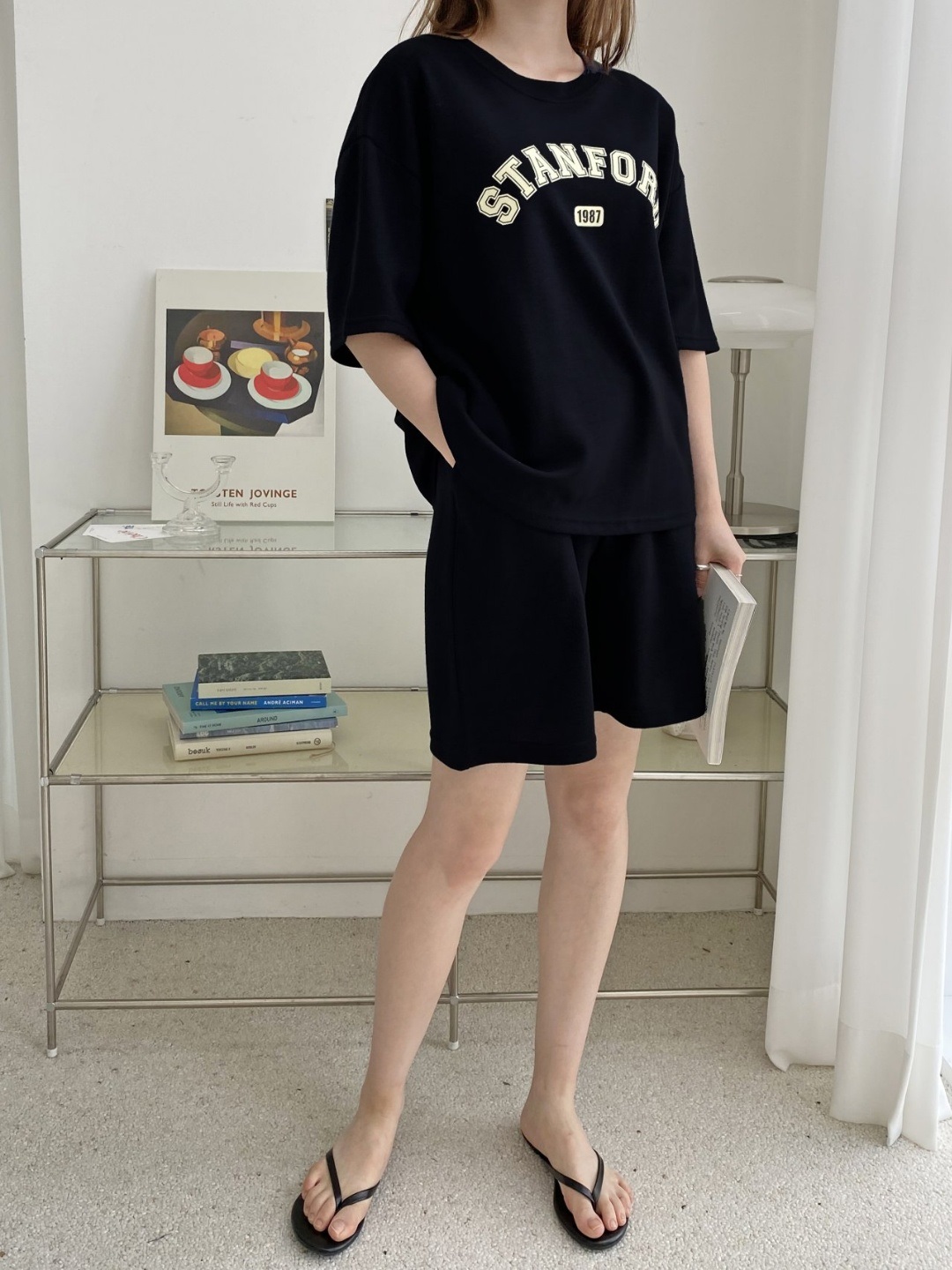 STANDARD半袖Tシャツ&ウエストゴムハーフパンツSET | 詳細画像4