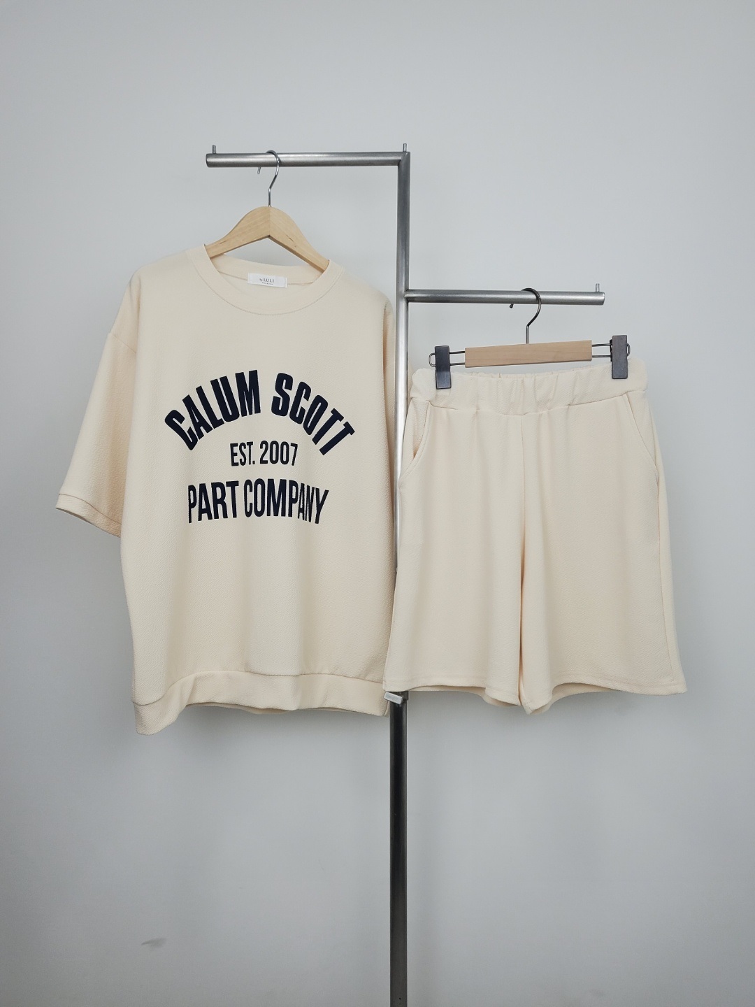 CALUM半袖スウェット&ウエストゴムハーフパンツSET | 詳細画像11