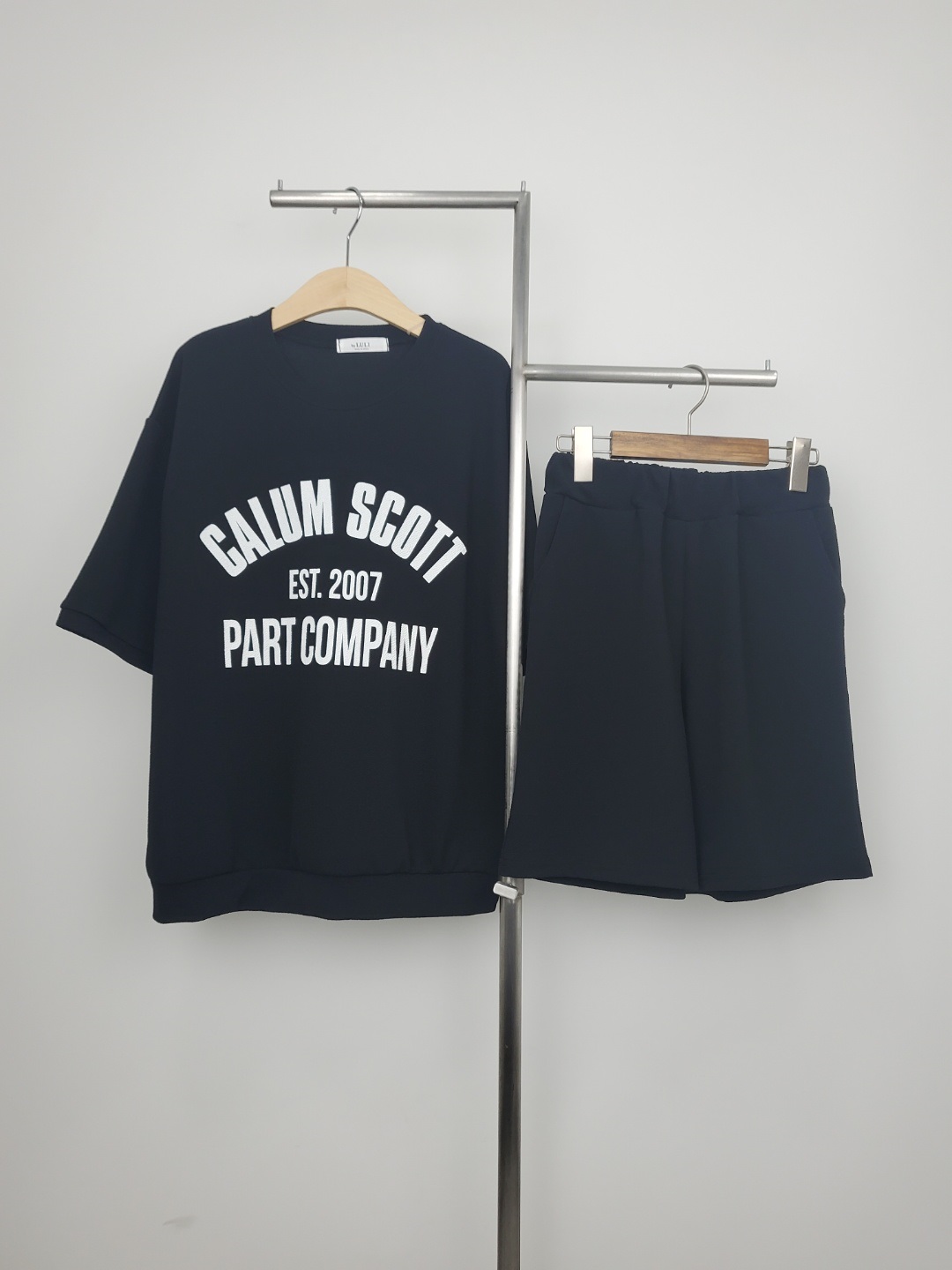 CALUM半袖スウェット&ウエストゴムハーフパンツSET | 詳細画像14