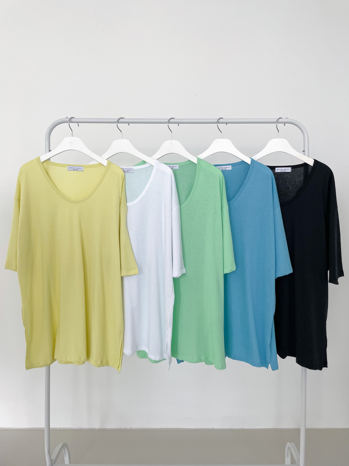 Uネックスリットロング6分袖Tシャツ | 詳細画像14