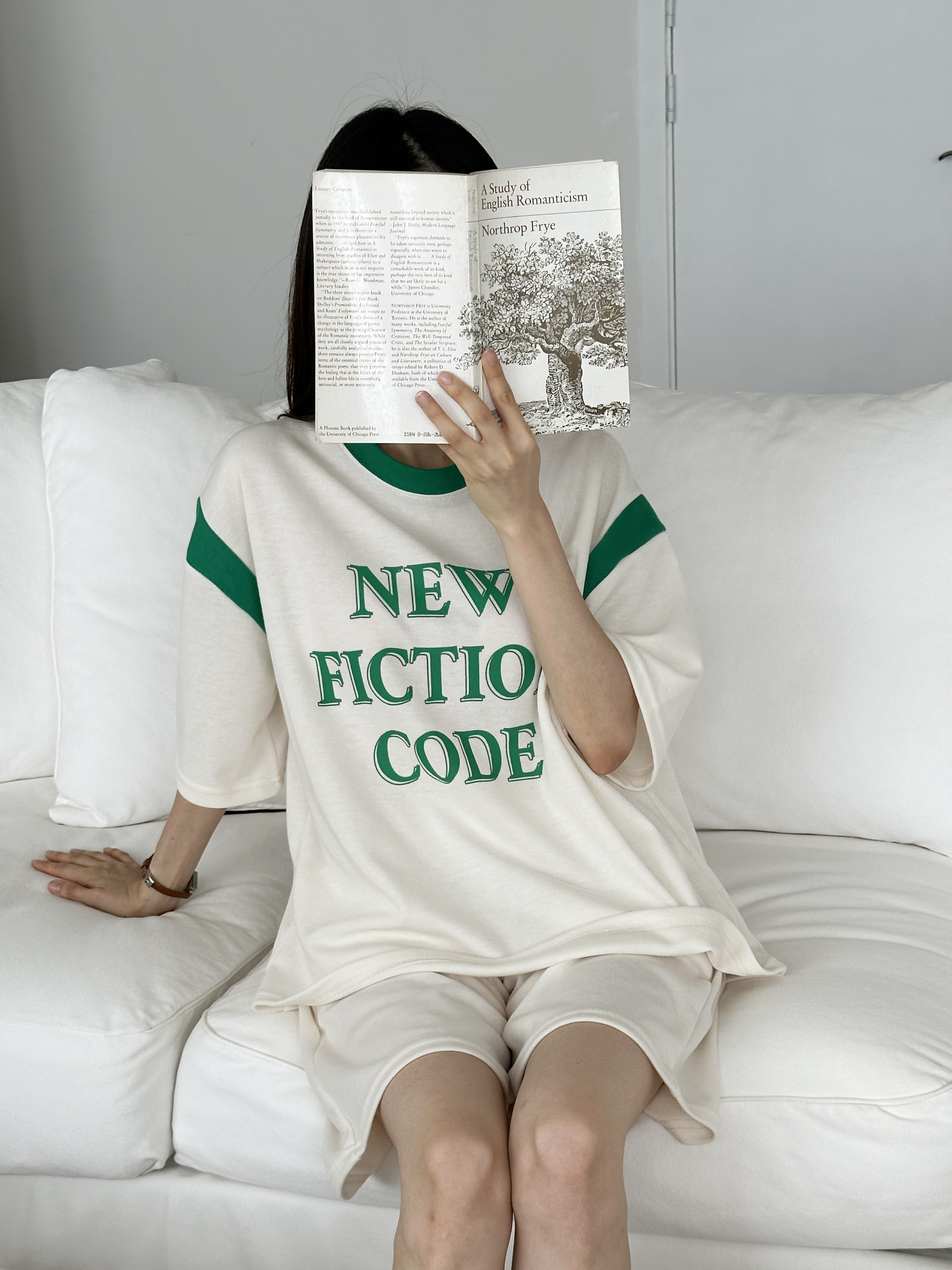 NEW配色半袖Tシャツ&ウエストゴムハーフパンツSET | 詳細画像2
