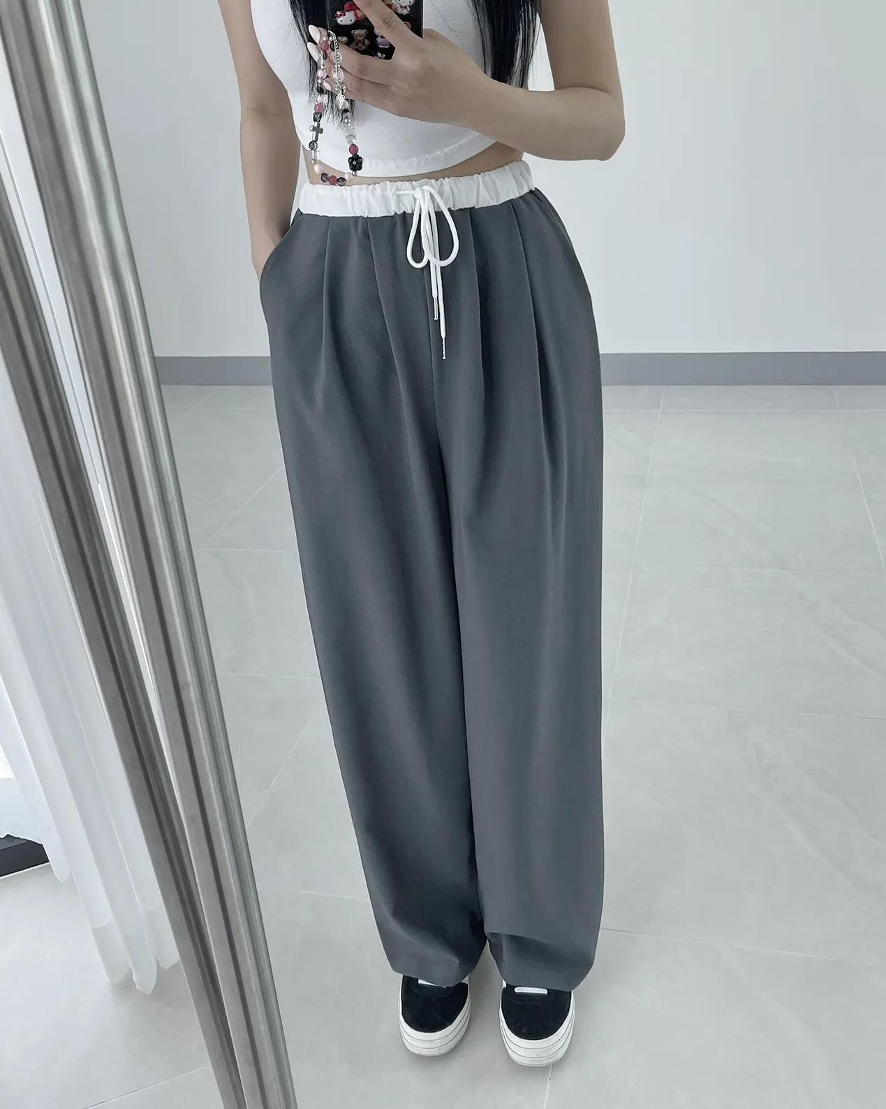 配色ドロストタックスラックス | 詳細画像1