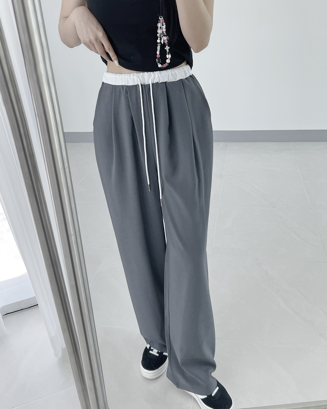 配色ドロストタックスラックス | 詳細画像6