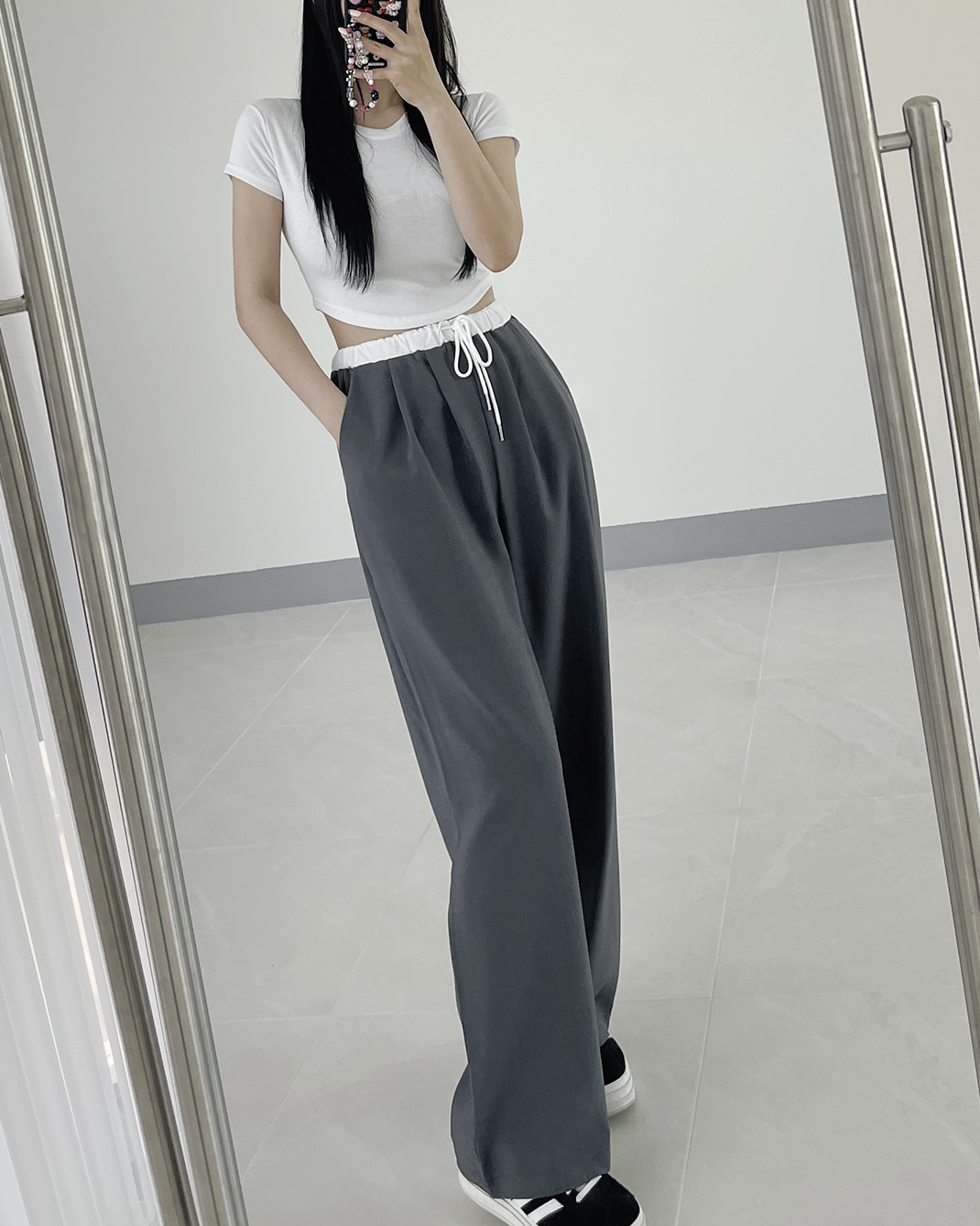 配色ドロストタックスラックス | 詳細画像7