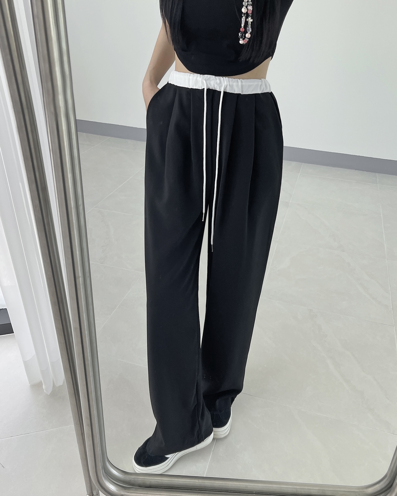 配色ドロストタックスラックス | 詳細画像12