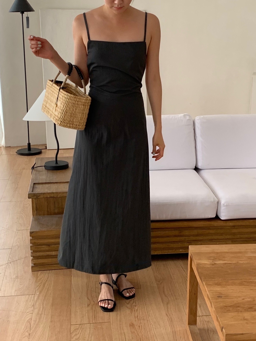 バックレスリボンスクエアキャミワンピース | 詳細画像2