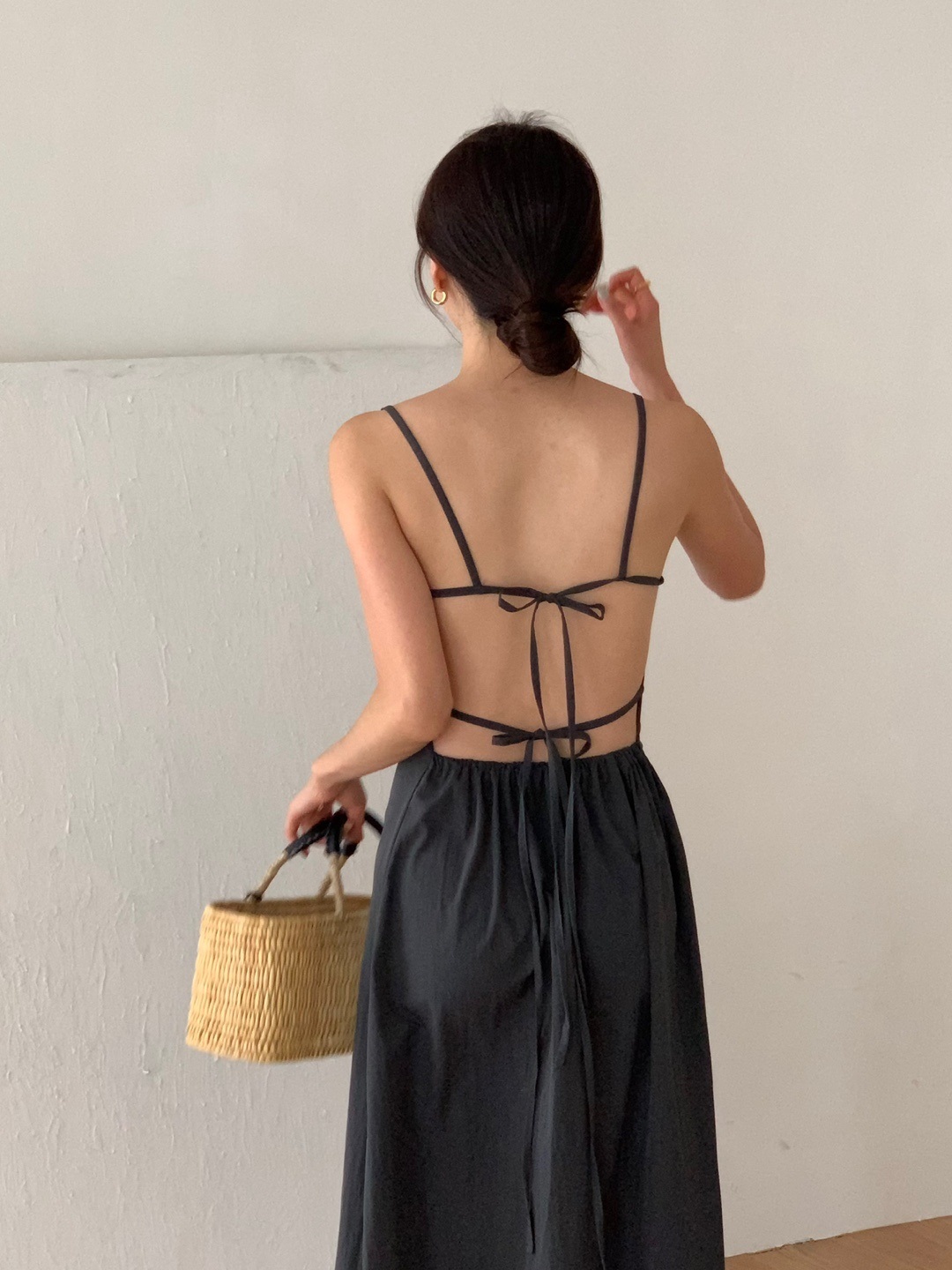 バックレスリボンスクエアキャミワンピース | 詳細画像6