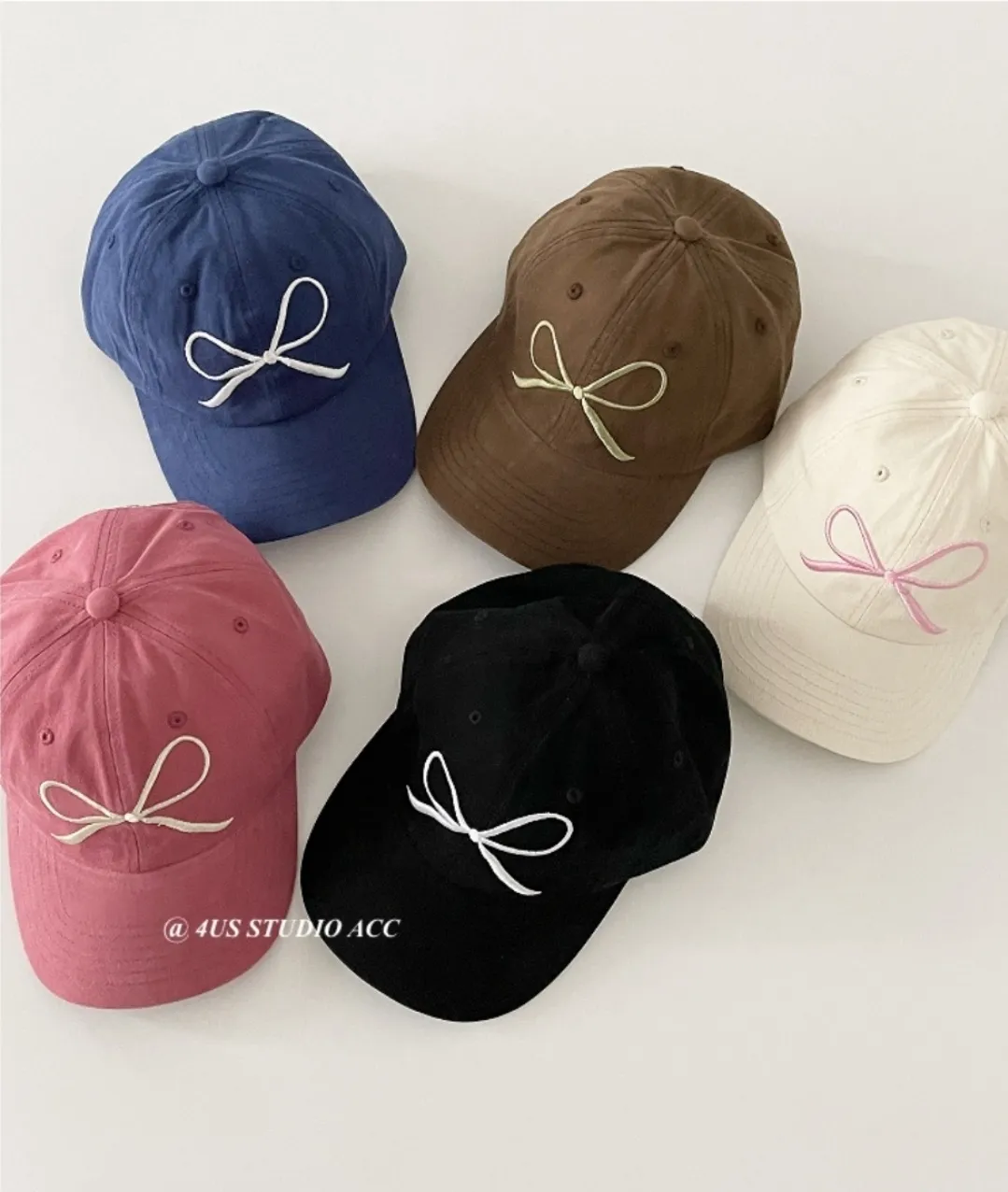 リボン刺繍コットンキャップ | 詳細画像1