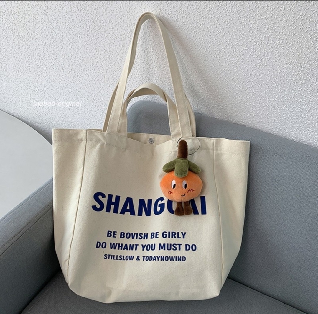 2TYPEプリントダブルハンドルキャンバストートバッグ | 詳細画像2