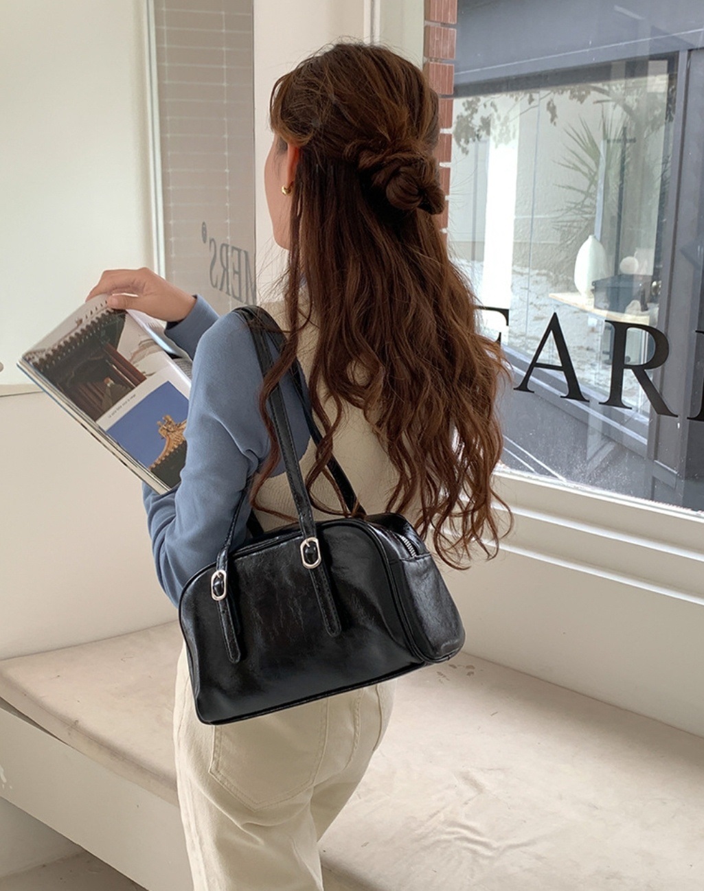 バックルハンドル台形バッグ | 詳細画像2