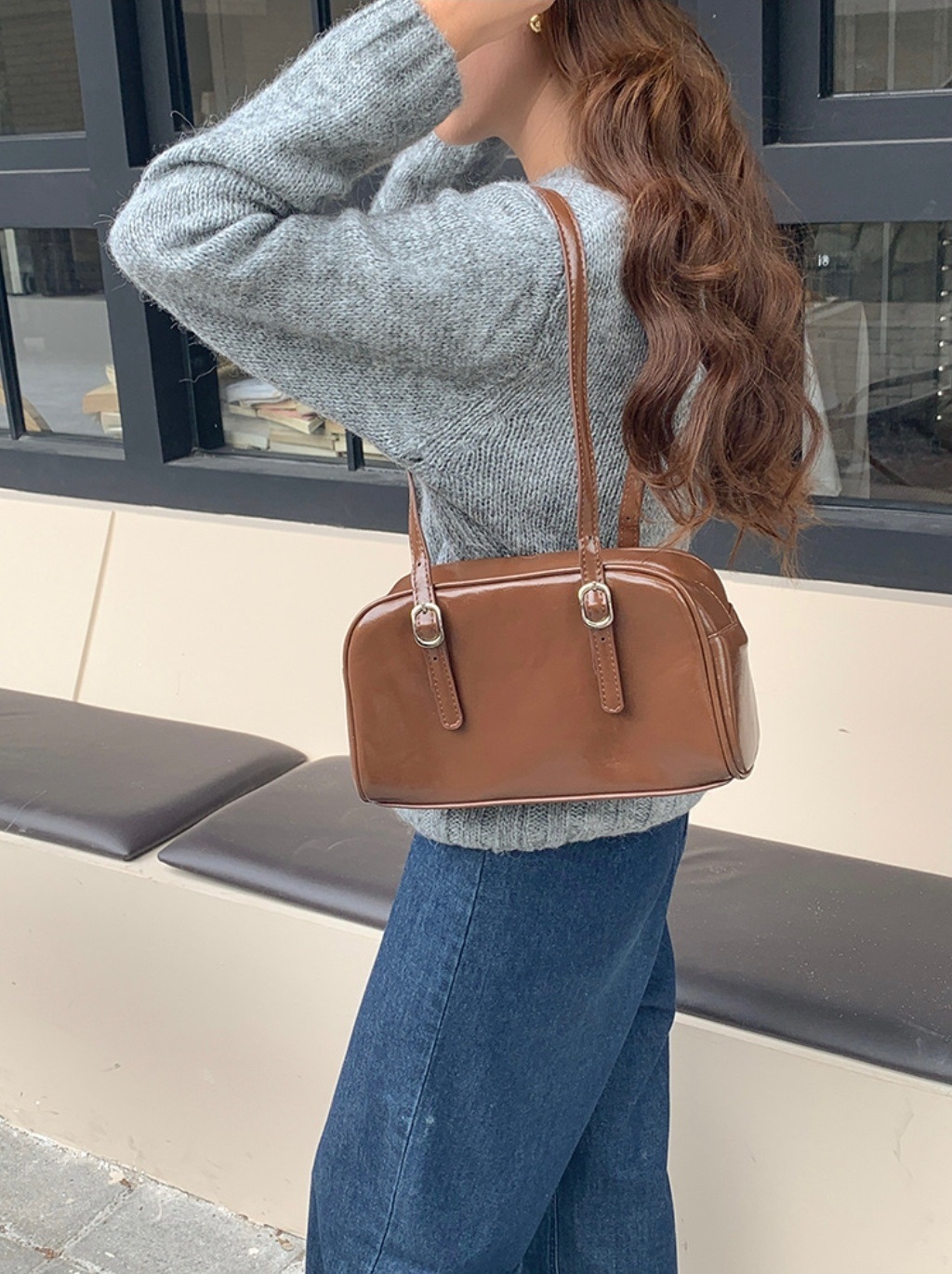 バックルハンドル台形バッグ | 詳細画像8