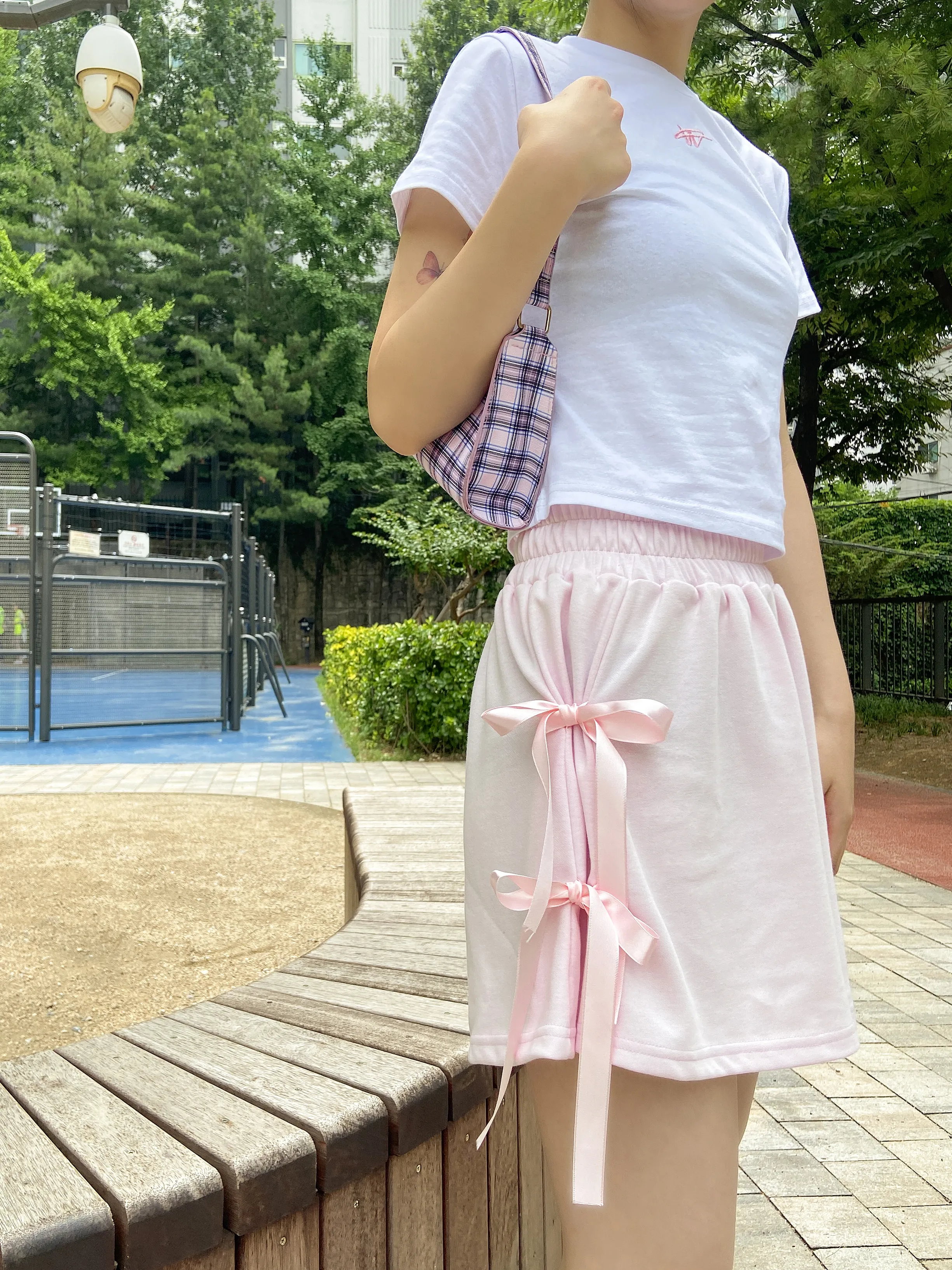 サイドリボンスウェットショートパンツ | 詳細画像1