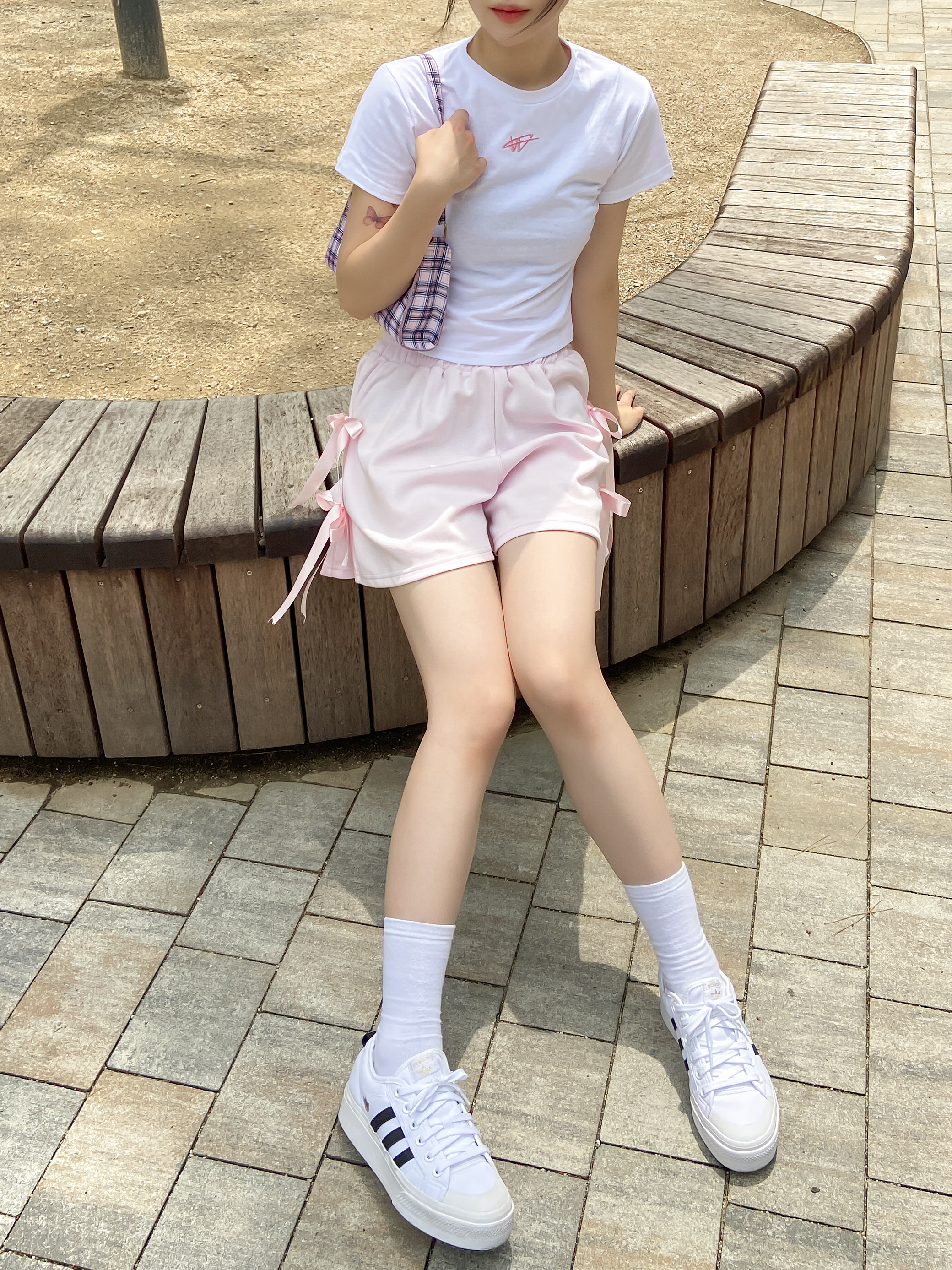 サイドリボンスウェットショートパンツ | レディース サイドリボンスウェットショートパンツ | レディース