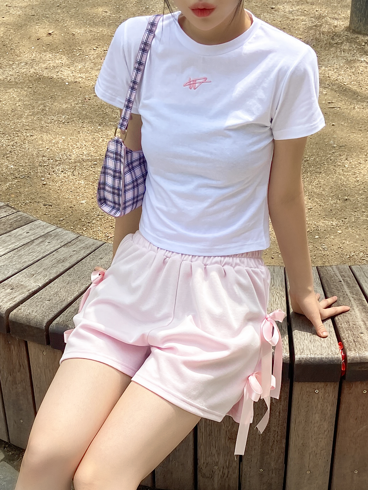 サイドリボンスウェットショートパンツ | 詳細画像3