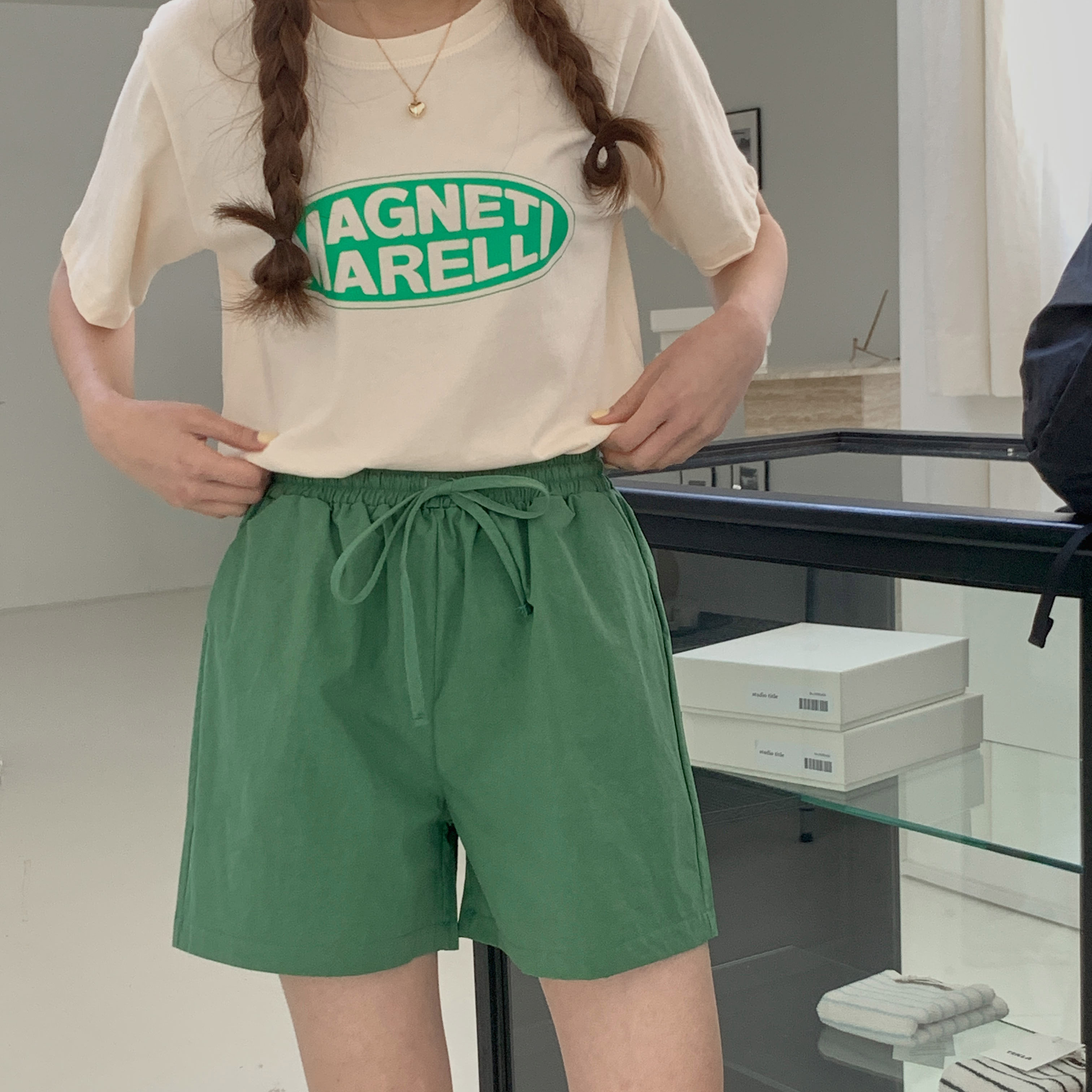 ドロストコットンショートパンツ | 詳細画像3