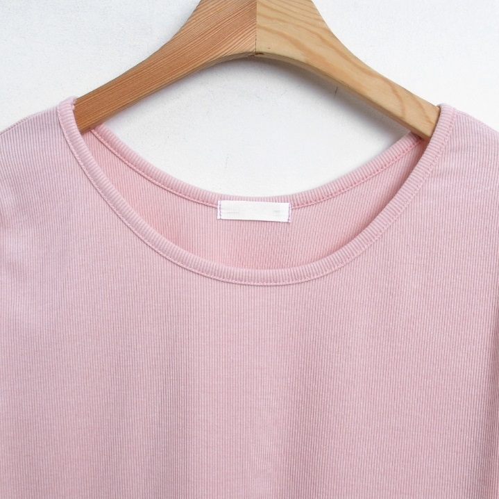 ワイドラウンドネックリブ半袖Tシャツ | 詳細画像6