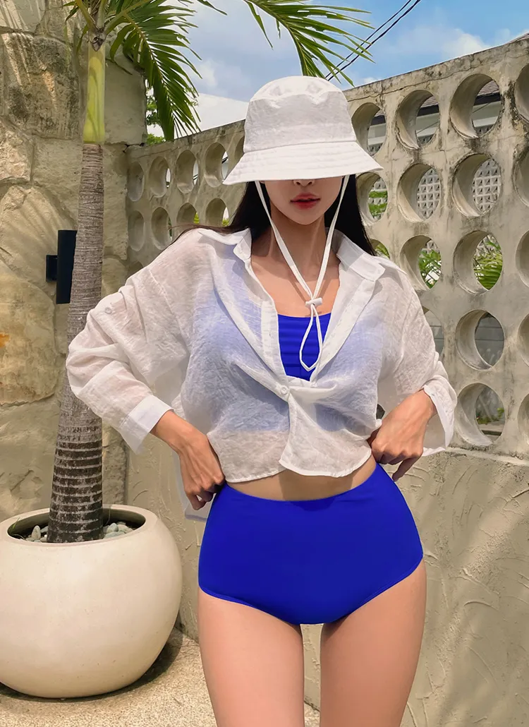 クロップドシアーシャツ | vivaluv | 詳細画像1