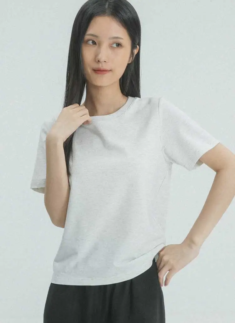 ラウンドネック半袖Tシャツ | pigment | 詳細画像1