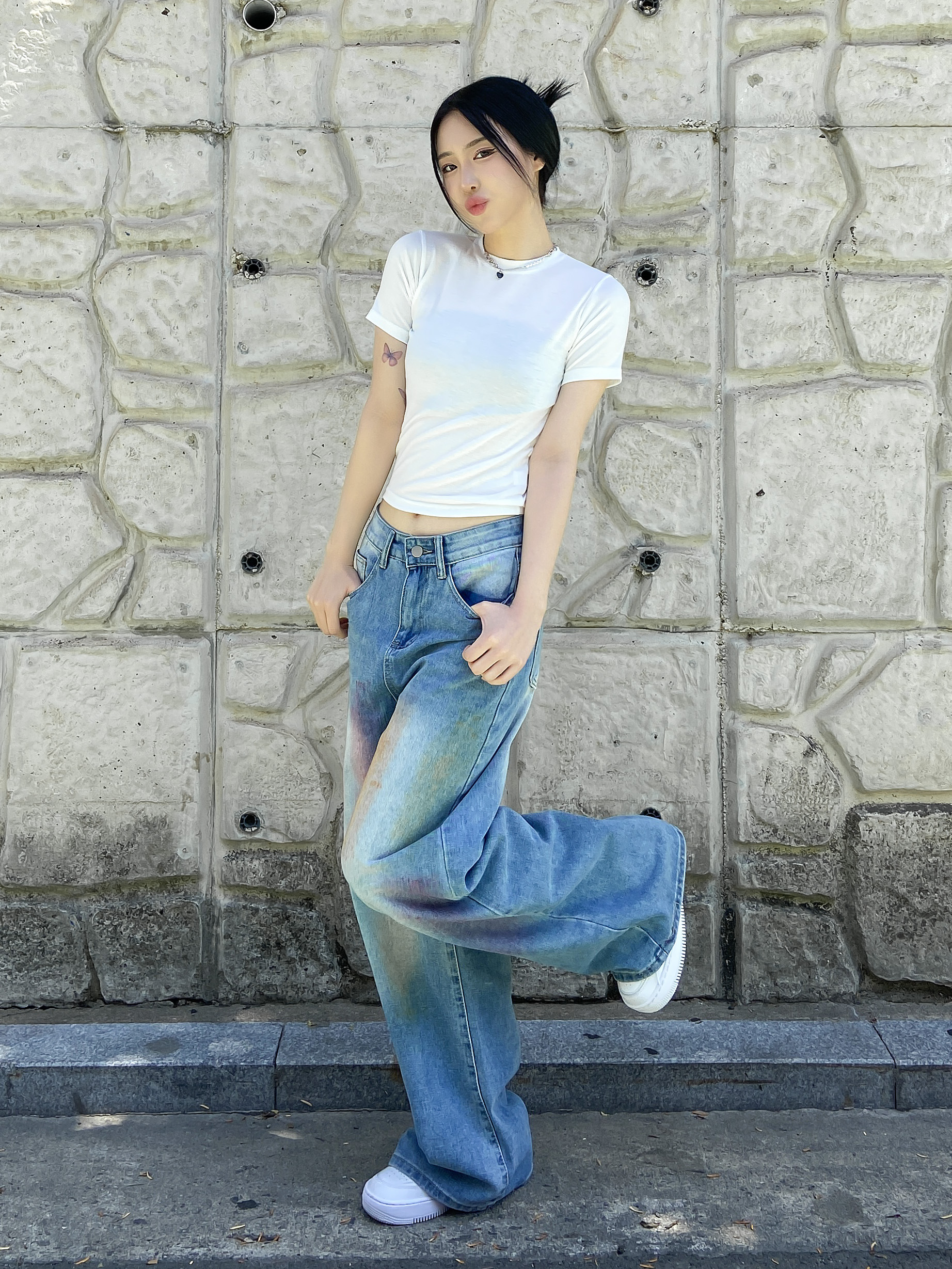 クロップドスリム半袖Tシャツ | 詳細画像11