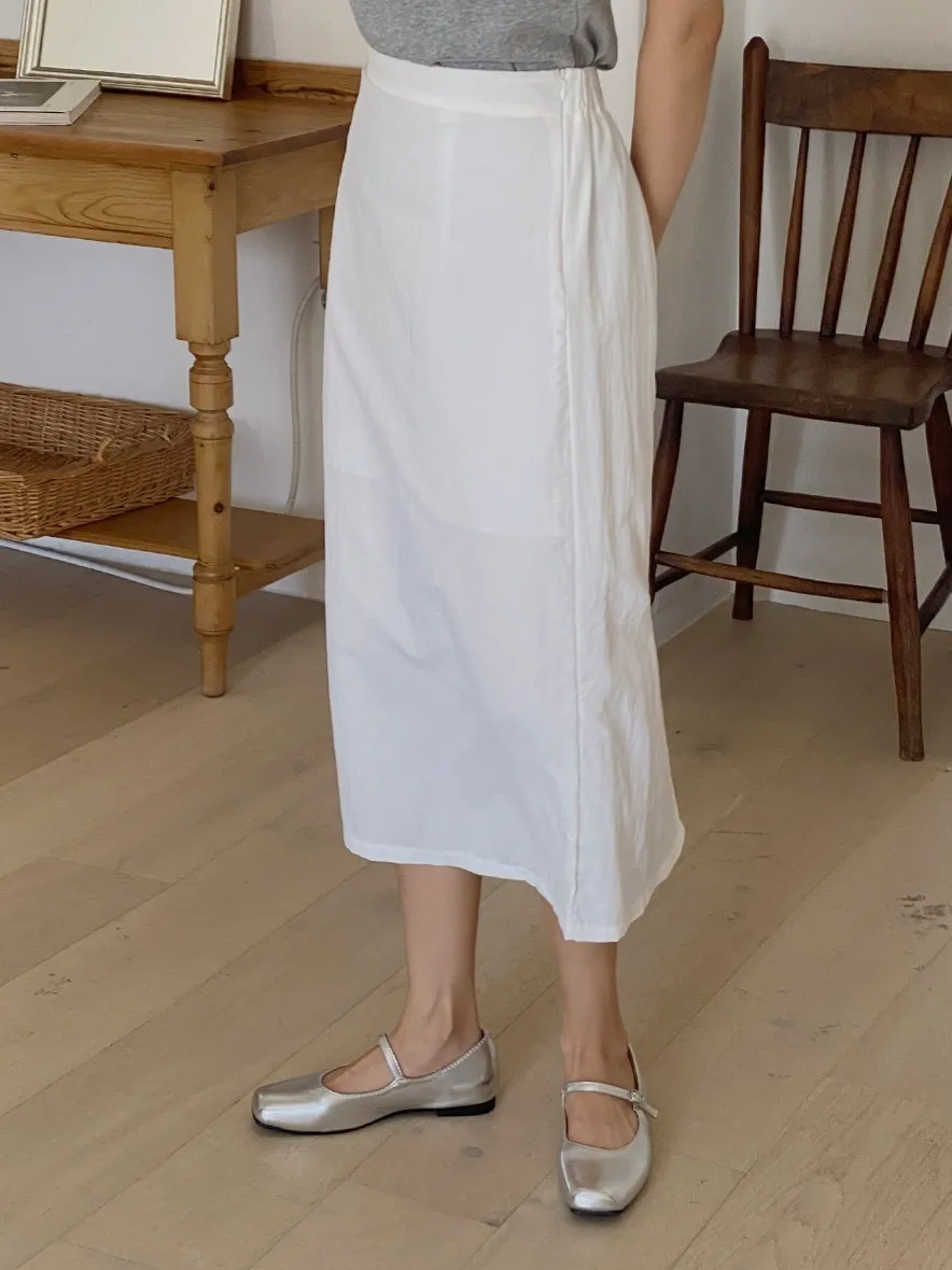 バックゴムバックスリットナイロンスカート | 詳細画像1