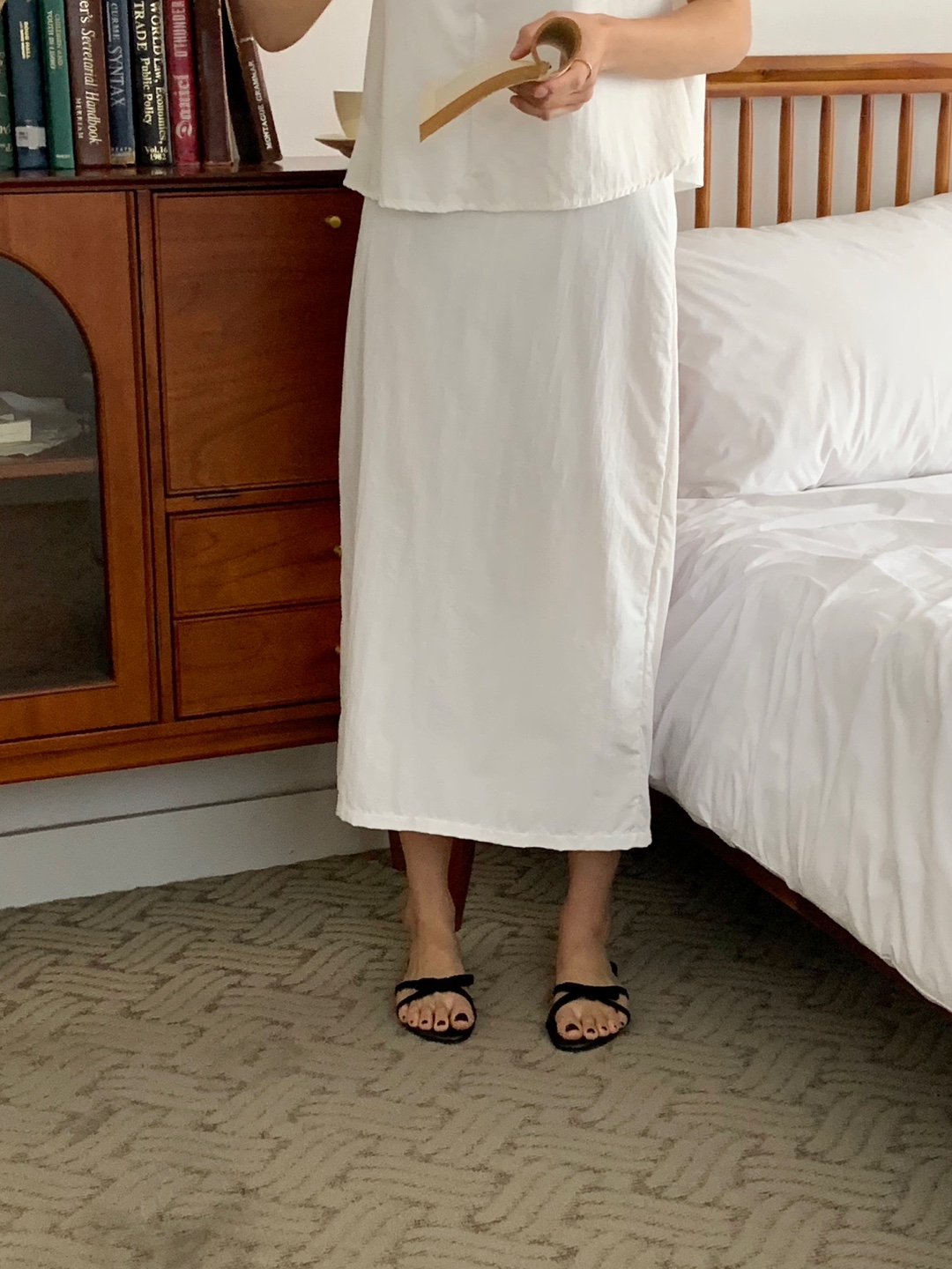 バックゴムバックスリットナイロンスカート | 詳細画像2