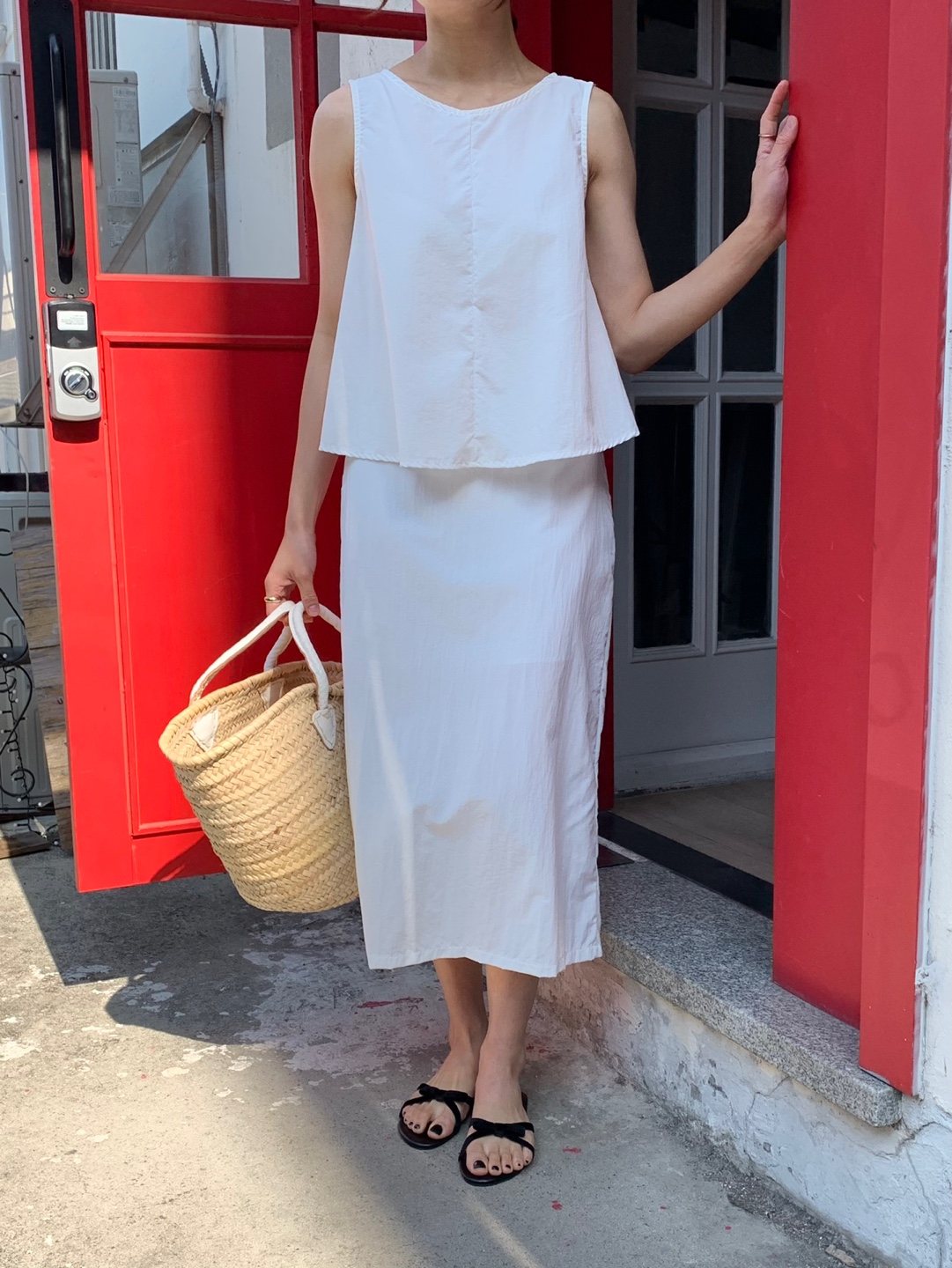 バックゴムバックスリットナイロンスカート | 詳細画像3