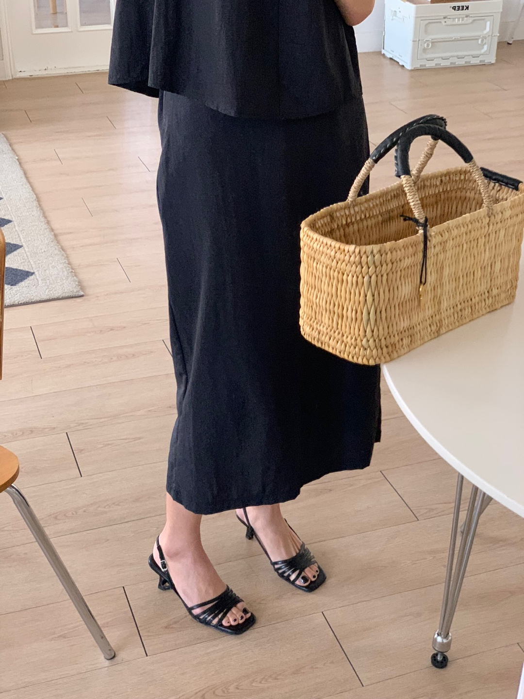 バックゴムバックスリットナイロンスカート | 詳細画像5