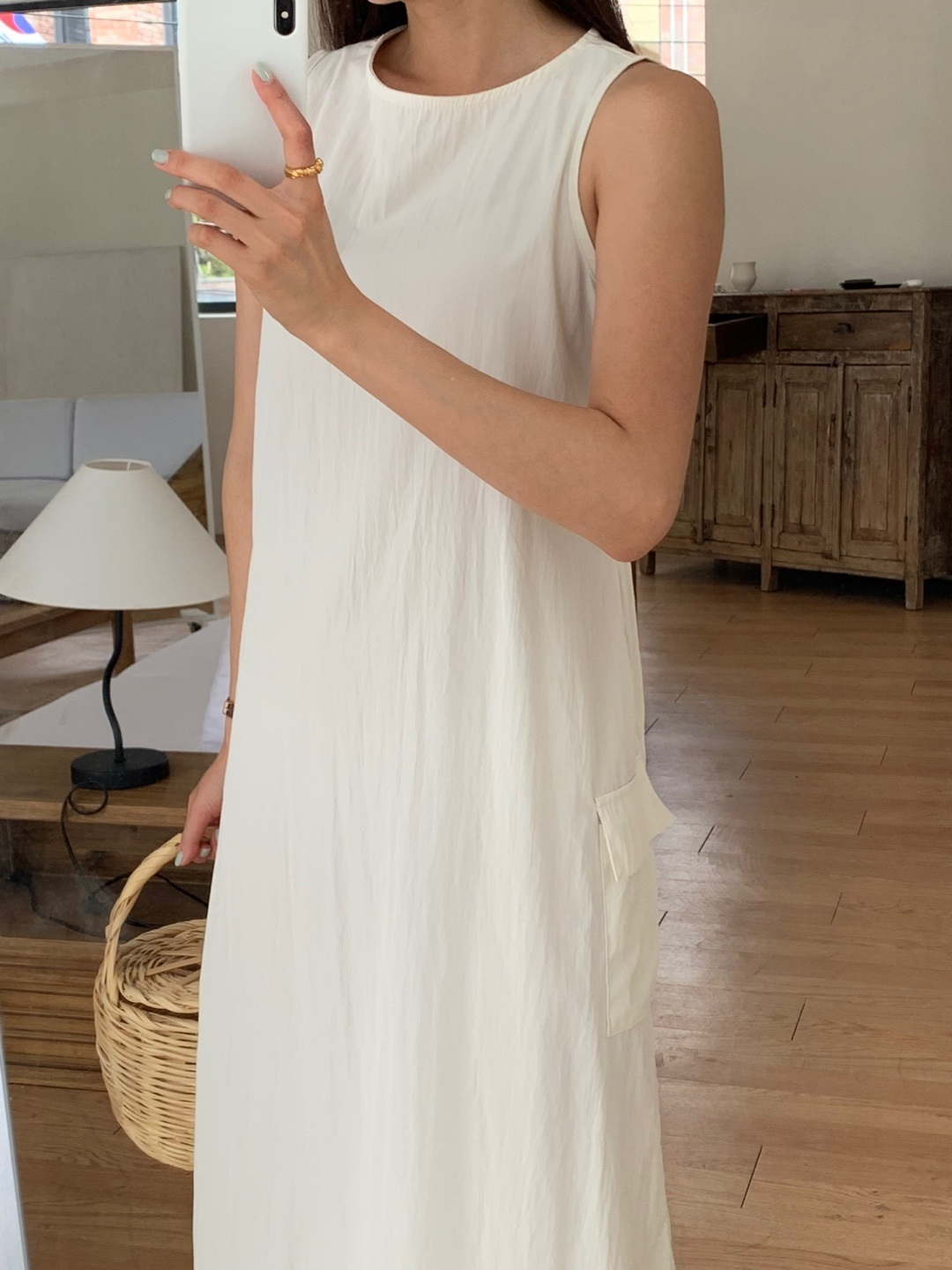 バックレスドローコードカーゴノースリワンピース | 詳細画像6