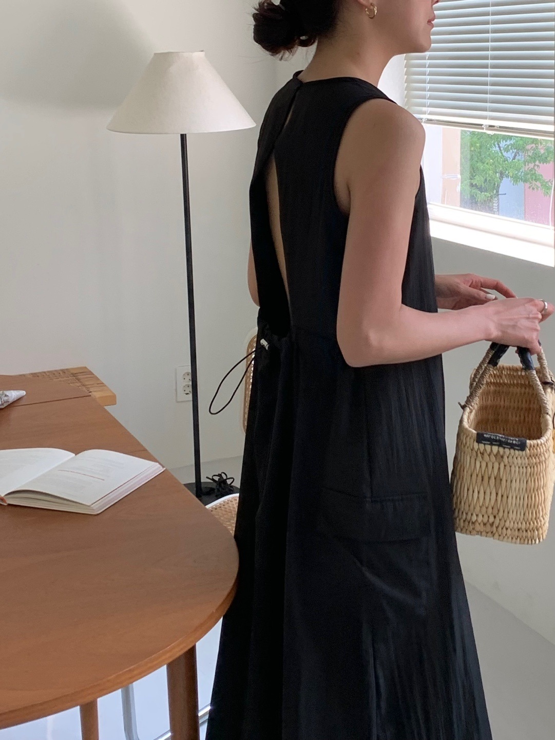 バックレスドローコードカーゴノースリワンピース | 詳細画像10