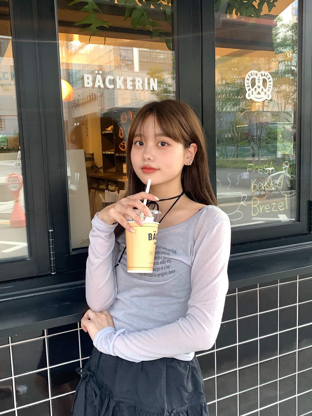 レタリングシアー長袖Tシャツ | 詳細画像3